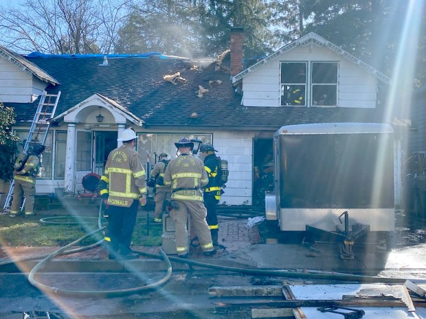 Seventy Pomeranian dogs and three cats were rescued at a house fire in Martinez Tuesday morning. No dogs or cats were injured and they taken into temporary custody animal services. (Courtesy of Contra Costa County Fire Protection District)